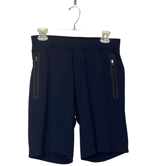 Lululemon T.H.E. Linerless Short 9" Small Taped Zippered Front Pockets Blue HTF - Picture 8 of 10